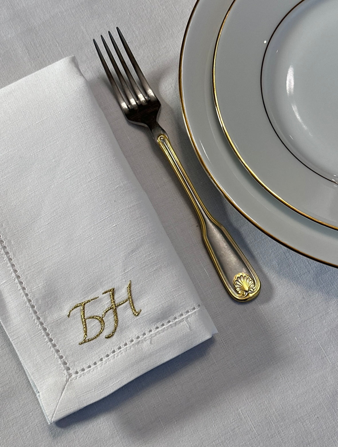 Napkins with initials