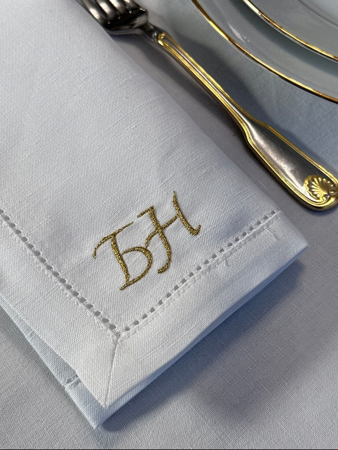 Napkins with initials