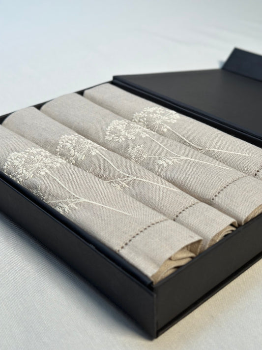 Linen napkins "Dill flower"