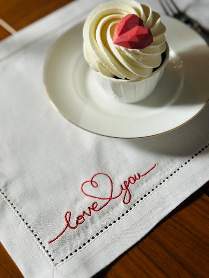 Napkin "Love You"