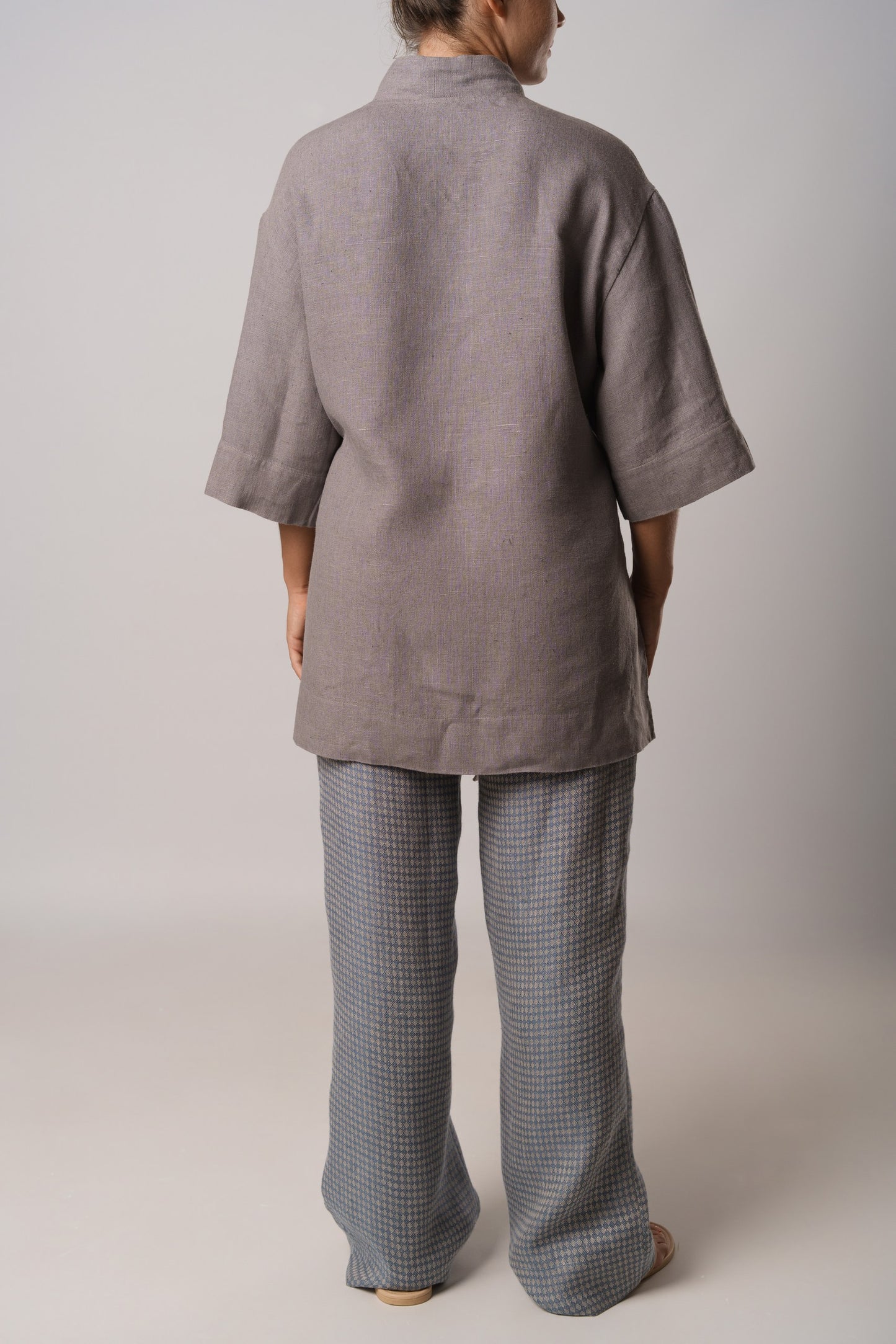 Linen kimono “Nightingales”